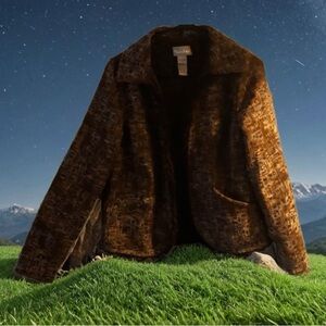 Pre Owned Women's TanJay Tan Jay Jacket Sz 8 Classic Fashion Hippie Vibe